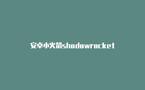 安卓小火箭shadowrocket