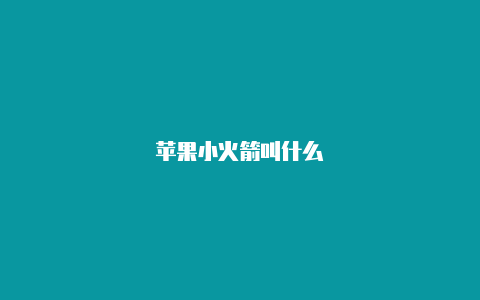 苹果小火箭叫什么