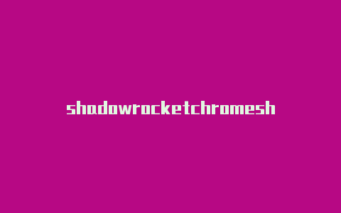 shadowrocketchromeshadowrocket最新版下载