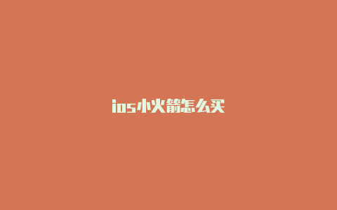 ios小火箭怎么买